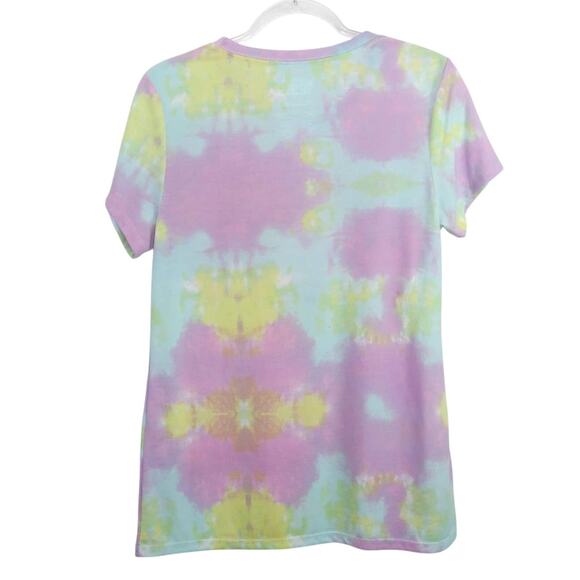 Spongebob Pastel Tie Dye Graphic T-Shirt Baby Tee - Picture 3 of 5